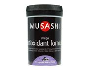 MUSASHI MEGA ANTIOXIDANT FORMULA 850MG POTENTE ANTIOXIDANTE 75 C